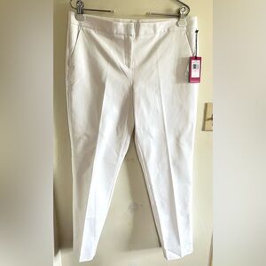 Vince Camuto Women’s Straight Leg White Pants Size 10 NWT